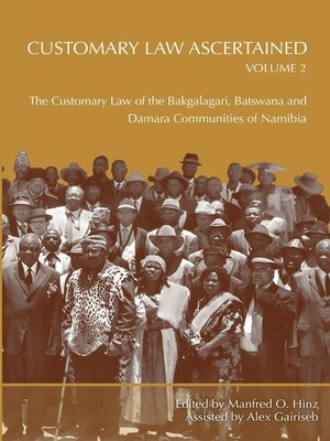 cover image of Customary Law Ascertained Volume 2